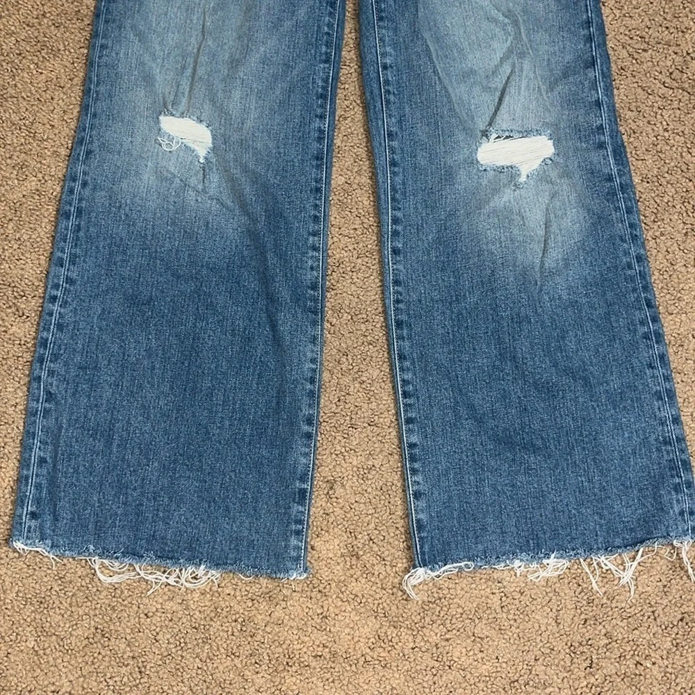 Slvrlake Grace Crop Wide Leg Jean Distressed Montana 28‎